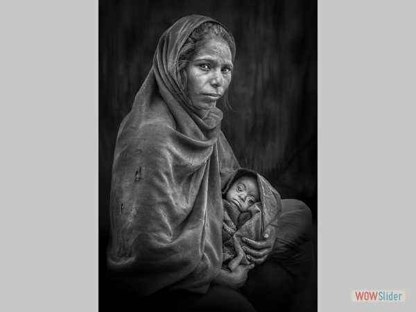 A Silent Plea, Rajasthan - Chrissie Westgate - Best Mono Print